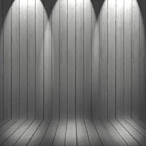 Parquet Floor Design Drucke: White washed floor and wall Wood Pattern