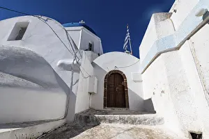 Aegean Sea Islands Drucke: Whitewashed architecture in Pyrgos