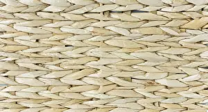 Wicker Background Drucke: Wicker background surface of the bars close-up
