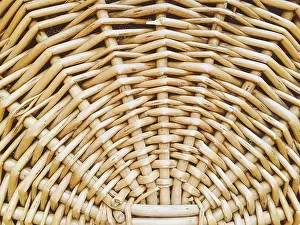 Rustic Background Image Drucke: Wicker basket texture as rustic background
