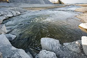 Bavaria Landscape Photography Drucke: Wide-angle view of the river Lech