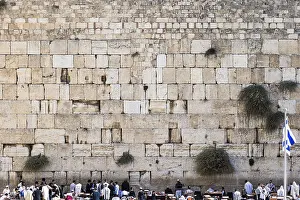 Wailing Wall Israel Drucke: Wide view of the Western Wall