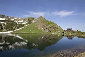 Blue Sky Alps Drucke: Wildseeloderhaus at Lake Wildseelodersee