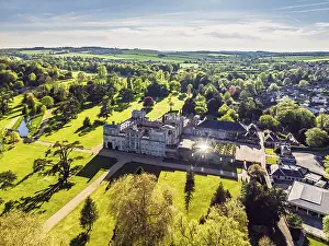 Salisbury Drucke: Wilton House aus der Sicht eines Drohnen, Wilton.
