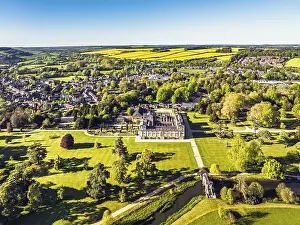 Salisbury Drucke: Wilton House von einem Drohnen, Wilton.