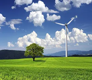 Ecofriendly Electricity Supply Drucke: Wind generator