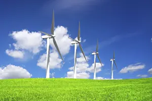 Deserted Windmill Drucke: Wind Power Generators