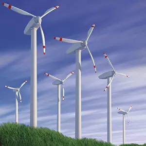 Environmental Protection Image Drucke: Wind turbines