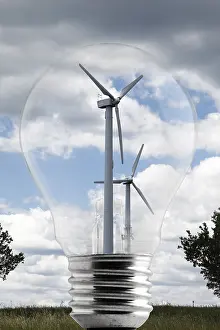 Alternative Energy Solutions Drucke: Wind turbines in a light bulb, Composing