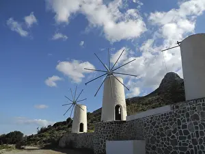 Lassithi Plateau Greece Drucke: Windmill, Lassithi Plateau, Lassithi