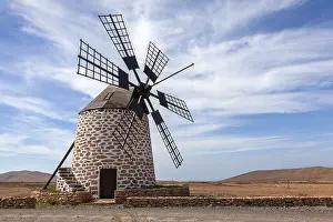 Windmill In Fuerteventura Drucke: Windmill, Molino de Tefia