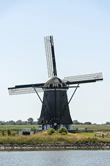 North Holland Landmarks Drucke: Windmill, Texel, Netherlands