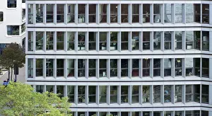 German Commercial Buildings Drucke: Window facade of an office building