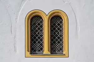 Abandoned Abbey Germany Drucke: Window of the former Franciscan monastery 1287