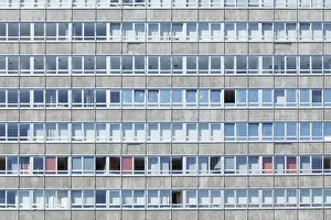 Modern Architecture Germany Drucke: Window front at an office building