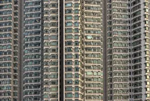 Hong Kong Architecture Drucke: The many windows in the building