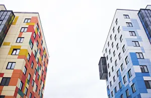 Modern Architecture Drucke: Windows of a high multi-storey building