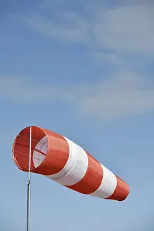 Symbolic Flag Image Drucke: Windsack, flag, wind direction sensor, Germany