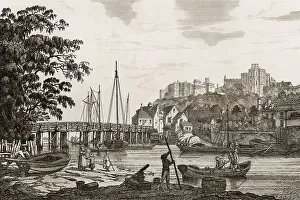Famous British Landmarks Drucke: Windsor Bridge, Windsor Castle