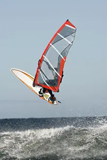 Outdoor Adventure Drucke: Windsurfing - jumping