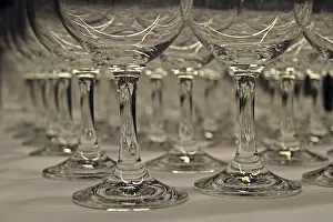 Deserted Dining Table Drucke: Wine glasses