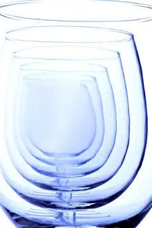 Food And Drink Images Drucke: Empty wineglasses