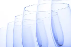 Wine Glass Photography Drucke: Empty wineglasses