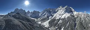 Zillertal Alps Landscape Drucke: Winter