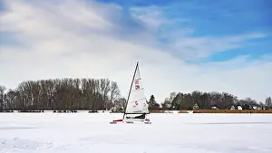 Winter In Lower Saxony Drucke: Winter at Dummer See with