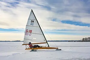 Winter In Lower Saxony Drucke: Winter at Dummer See with