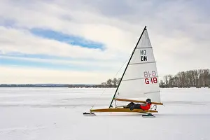 Winter In Lower Saxony Drucke: Winter at Dummer See with