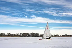 Winter In Lower Saxony Drucke: Winter at Dummer See with