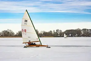 Winter In Lower Saxony Drucke: Winter at Dummer See with