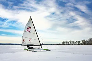 Lower Saxony Winter Landscapes Drucke: Winter at Dummer See with