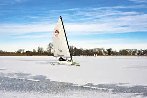 Winter In Lower Saxony Drucke: Winter at Dummer See with