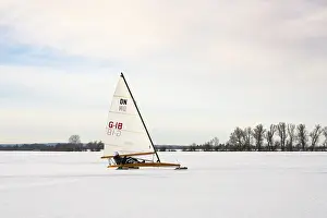North German Wetland Biotope Drucke: Winter at Dummer See with