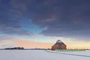 Winter Landscape Photography Europe Drucke: Winter landscape in the evening