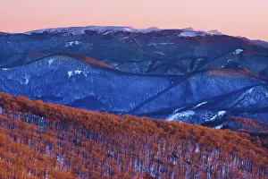 Drucke von Wintertagmorgen, Martinske Hölle von Klak, Mala Fatra Gebirge, geschütztes Landschaftsgebiet, Slowakei, Europa Slowakei Drucke: Wintermorgen, Martinske Hole von Klak.