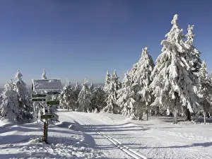 Snowy Mountain Landscapes Drucke: Winter in the Ore Mountains