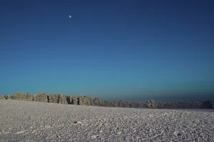 German Winter Landscape Drucke: Wintry mood at Witthoh mountain range