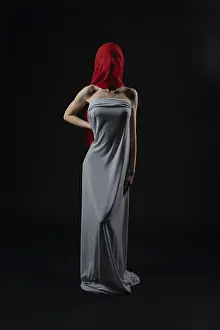 Fashionable Facial Expression Drucke: A woman poses dramatically in a casting session