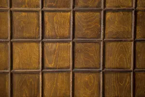 Checked Pattern Design Drucke: Wood texture with checked patterns as background
