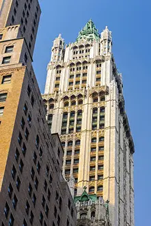 Manhattan Skyscraper Drucke: Woolworth building, skyscraper