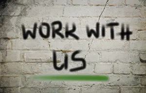 Deserted Village Image Drucke: Work With Us Concept