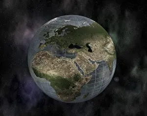 Symbolic World Image Drucke: World globe