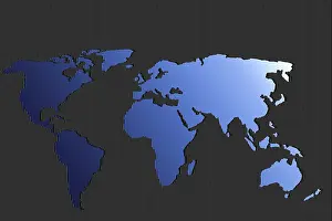Flat Earth Map Template Drucke: World map design. Earth with continents