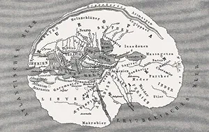 Southeastern Europe Heritage Site Drucke: World map by Herodotus of Halicarnassus
