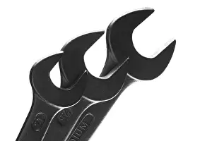 Studio Shot Of Tools Drucke: Three wrenches