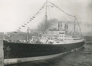 Vintage Ocean Liner Drucke: The year is 1925