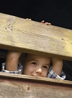 Caucasian Child Drucke: Four year old boy